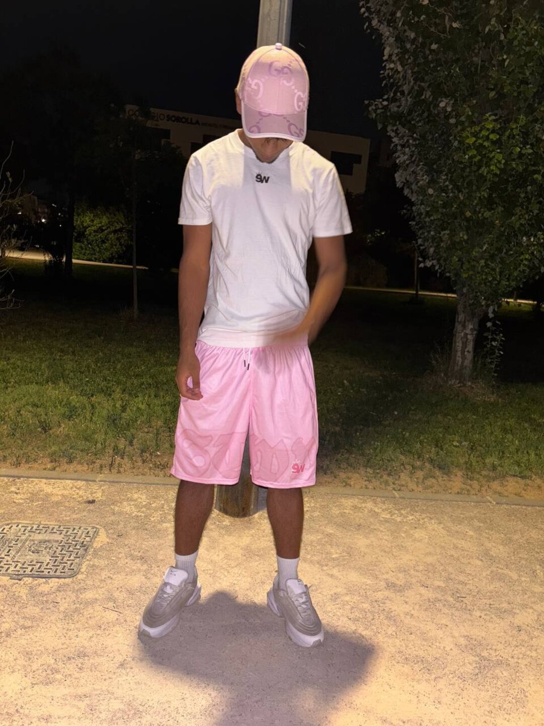 pantalón corto rosa sw